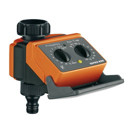 Super Ego Sego-Timer Programateur d'arrosage analogique gris/orange - 10 programmes, 120 min, 7 jours