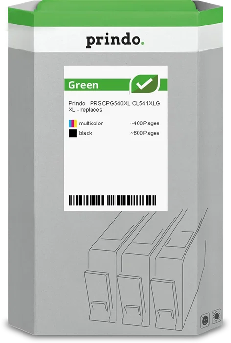 Prindo Green XL Multipack Noir / Couleurs Variées ~1000 Pages