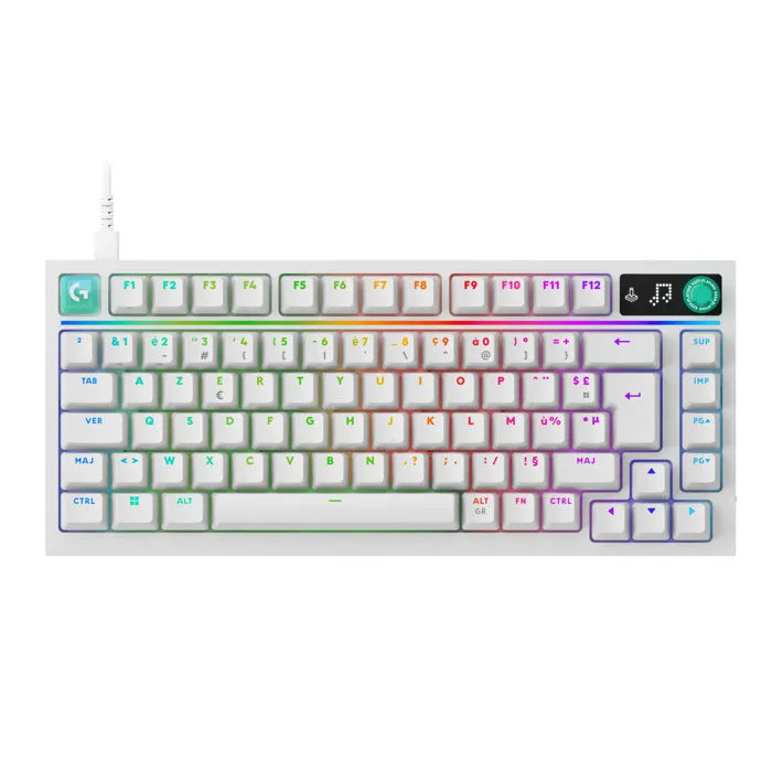Logitech G G316 X Clavier Gamer Filaire 75% AZERTY Blanc USB Logitech G G316 X Clavier Gamer Filaire 75% AZERTY Blanc USB