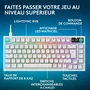 Logitech G G316 X Clavier Gamer Filaire 75% AZERTY Blanc USB
