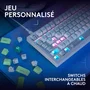 Logitech G G316 X Clavier Gamer Filaire 75% AZERTY Blanc USB