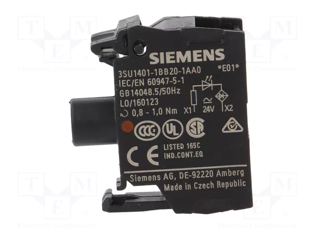 SIEMENS Élément d'éclairage LED rouge 22mm SIRIUS ACT SIEMENS Élément d'éclairage LED rouge 22mm SIRIUS ACT