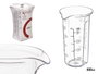 KINVARA Lot de 36 verres doseurs transparents 500ML