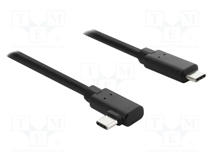 DELOCK Câble optique USB C à USB C, 7,5m, Connecteur 90° DELOCK Câble optique USB C à USB C, 7,5m, Connecteur 90°