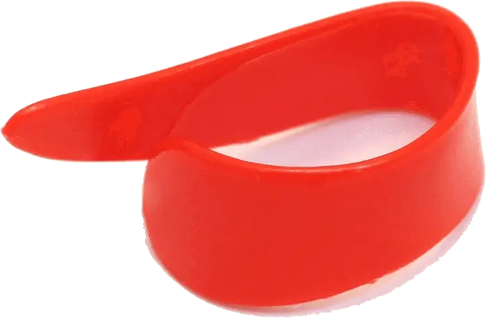 DUNLOP Pack de 12 médiators pour doigts Taille M - Rouge DUNLOP Pack de 12 médiators pour doigts Taille M - Rouge