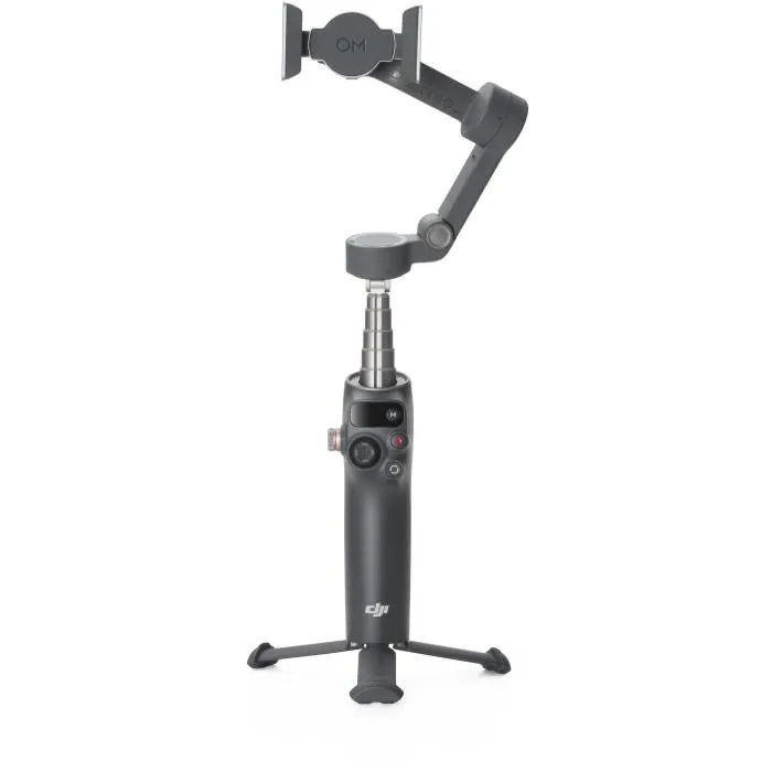 DJI Osmo Mobile 8 - Nacelle de stabilisation 3 axes pour smartphone avec rotation fluide 360°, barre d'extension et trépied intégrés - Autonomie jusqu'à 10 h