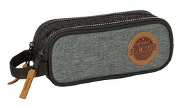 Safta Portatodo double recyclé Blackfit8 "Old School" - Boîte de rangement double, 21 x 8 x 6 cm