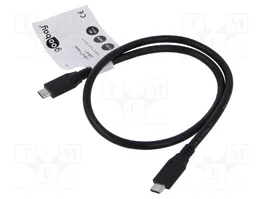 GOOBAY Câble Thunderbolt 3, Thunderbolt 4, USB 4.0 0,5m noir