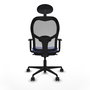 Piqueras y Crespo Chaise de Bureau Jorquera 1D036N1 Bleu clair