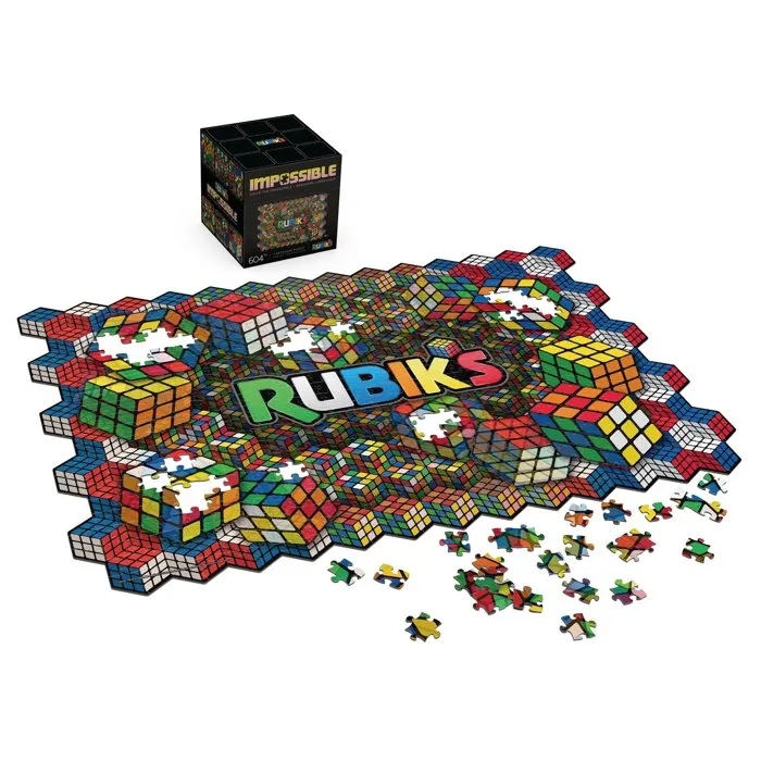 Spin Master Puzzle Impossible 604 Pièces Lenticulaires Rubik's - 2 Puzzles en 1