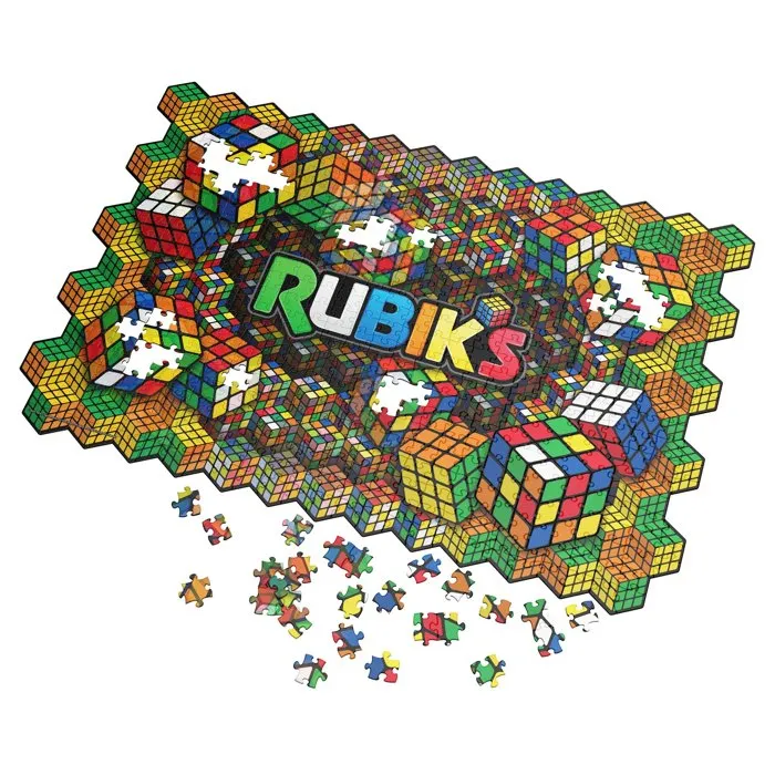Spin Master Puzzle Impossible 604 Pièces Lenticulaires Rubik's - 2 Puzzles en 1
