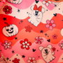LOUNGEFLY Sac bandoulière à motifs floraux avec Mickey et Minnie Mouse fantômes Disney, 22.8x21x7.6 cm