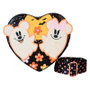 LOUNGEFLY Sac bandoulière à motifs floraux avec Mickey et Minnie Mouse fantômes Disney, 22.8x21x7.6 cm