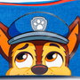 Paw Patrol Porte-tout triple Patrulla Canina en polyester - 22,5 x 21,5 x 2 cm