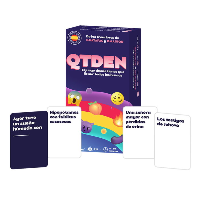 QTDEN Jeu de société QTDEN - LCQT01ES - Édition espagnole - PEGI 16 QTDEN Jeu de société QTDEN - LCQT01ES - Édition espagnole - PEGI 16