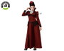 Atosa Déguisement Enfant Vampiresse avec Robe Longue Bordeaux