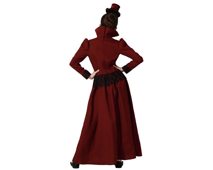 Atosa Déguisement Enfant Vampiresse avec Robe Longue Bordeaux Atosa Déguisement Enfant Vampiresse avec Robe Longue Bordeaux