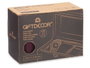GIFTDECOR Coffret à montres 3 emplacements avec clé Bordeaux Velours Métal 16x8.5x11cm (Set de 6)