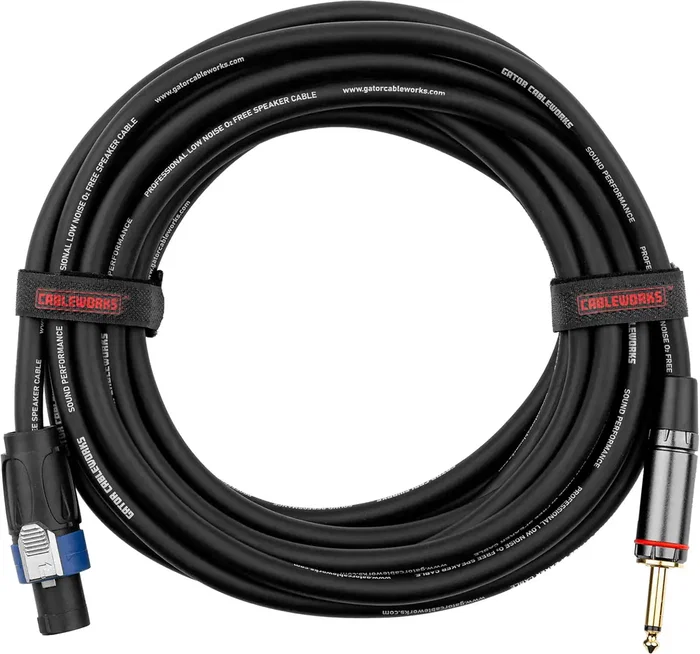 Cableworks Câble Haut-parleur Jack vers Speakon 4,5 m