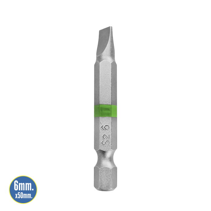 WOLFPACK LINEA PROFESIONAL Jeu de 2 embouts plats longs 6 mm