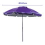 Marbueno Parasol Acier 6 Baleines Ø200 cm Nylon Violet Jardin Piscine Plage Marbueno SUMMER 10473MO