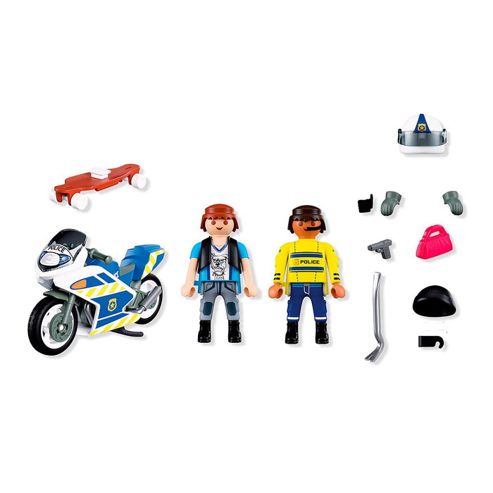 Playmobil City Action Course-poursuite en moto 72079, 17 pièces Playmobil City Action Course-poursuite en moto 72079, 17 pièces