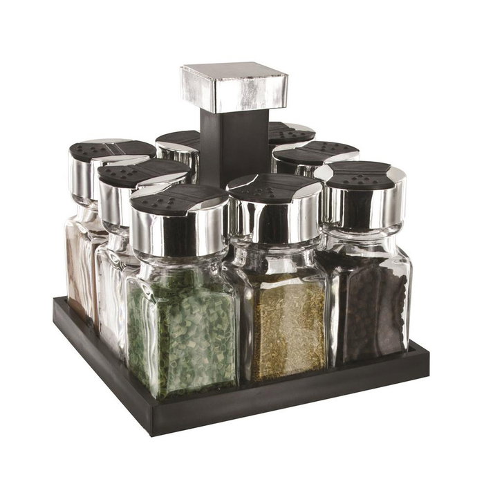 Cook Concept Especiero Giratorio avec 8 Bocaux en Verre Cook Concept Especiero Giratorio avec 8 Bocaux en Verre