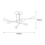 Xingcheng OPV-521SHN3434 Lampe de Plafond Design Moderne et Chic pour Personnaliser Votre Espace