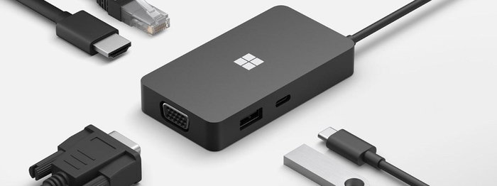 Microsoft Surface USB-C Travel Hub 5 en 1 - Noir