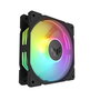 Asus TUF Gaming TR120 Ventilateur de boîtier ARGB 120 mm PWM, Haute Pression Statique et Flux d'Air, Noir ou Blanc, Inverse, Compatible Aura Sync