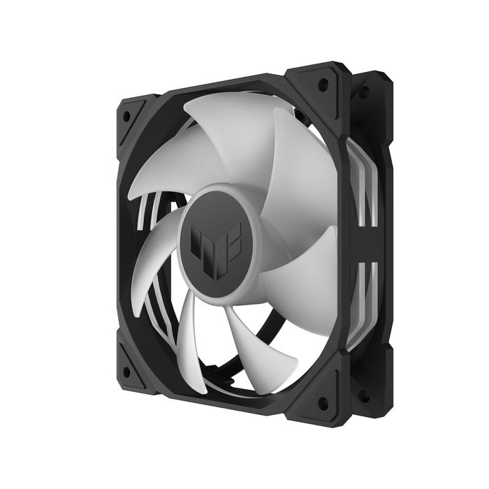 Asus TUF Gaming TR120 Ventilateur de boîtier ARGB 120 mm PWM, Haute Pression Statique et Flux d'Air, Noir ou Blanc, Inverse, Compatible Aura Sync