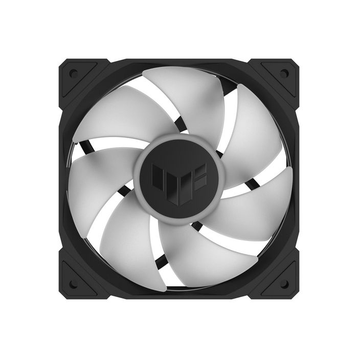 Asus TUF Gaming TR120 Ventilateur de boîtier ARGB 120 mm PWM, Haute Pression Statique et Flux d'Air, Noir ou Blanc, Inverse, Compatible Aura Sync