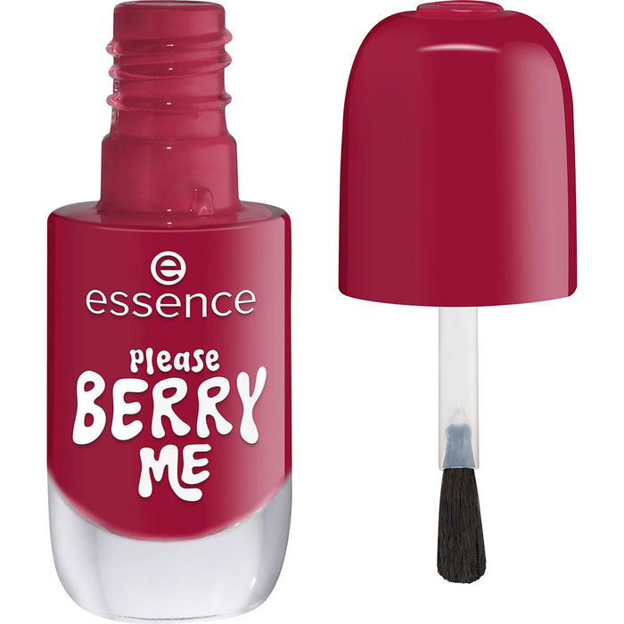 Essence Vernis à ongles gel numéro 20 Please Berry Me 8 ml - Texture fluide, application facile, éclat durable sans lampe UV Essence Vernis à ongles gel numéro 20 Please Berry Me 8 ml - Texture fluide, application facile, éclat durable sans lampe UV