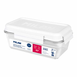 Milan Boîte à lunch hermétique rectangulaire en tritán 1,2 l blanc