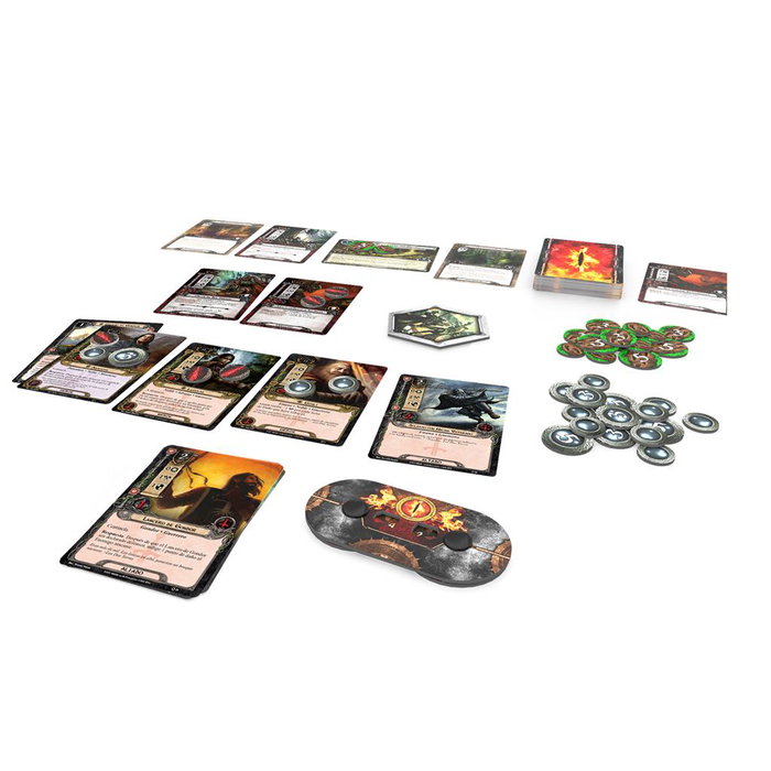 Asmodee Le Seigneur des Anneaux : Jeu de Cartes Boîte de Base Édition Révisée