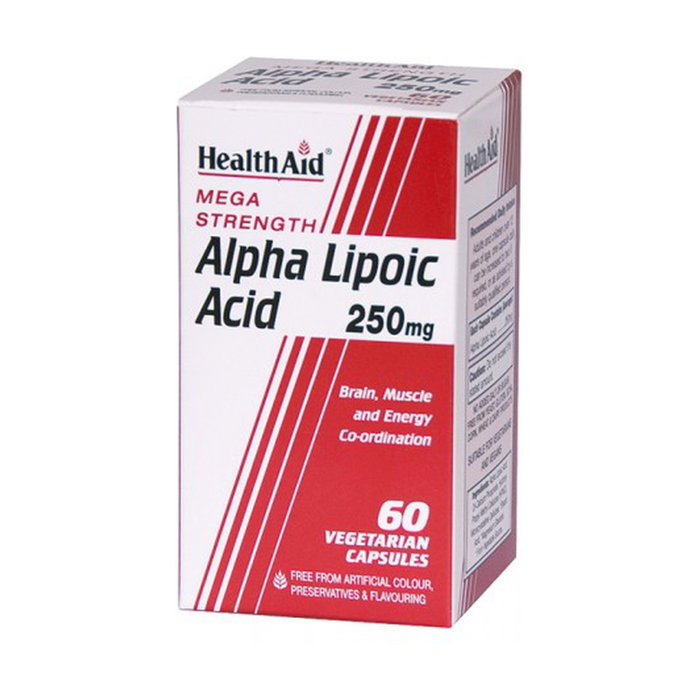 Health Aid Acide Alpha Lipoïque 250 mg 60 capsules Health Aid Acide Alpha Lipoïque 250 mg 60 capsules