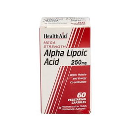 HEALTH AID Acide Alpha Lipoïque 250 mg, 60 capsules