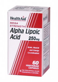 HEALTH AID Acide Alpha Lipoïque 250 mg - 60 Capsules