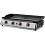 Cookingbox Plancha gaz CALI - 4 brûleurs, 9.6 kW, surface acier émaillé 77x35 cm (82x45x22 cm)