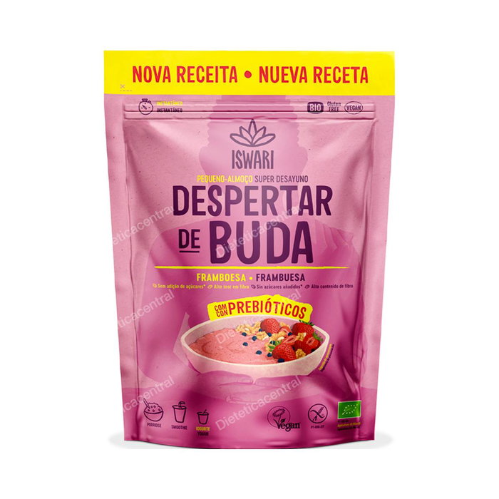 ISWARI Réveil de Bouddha Framboise 360Gr Bio Petit Déjeuner Instantané ISWARI Réveil de Bouddha Framboise 360Gr Bio Petit Déjeuner Instantané