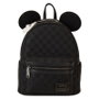 LOUNGEFLY Mochila Ear Evergreen Mickey Disney Loungefly 26 cm - Sac à dos en cuir vegan avec bandoulière ajustable et poches