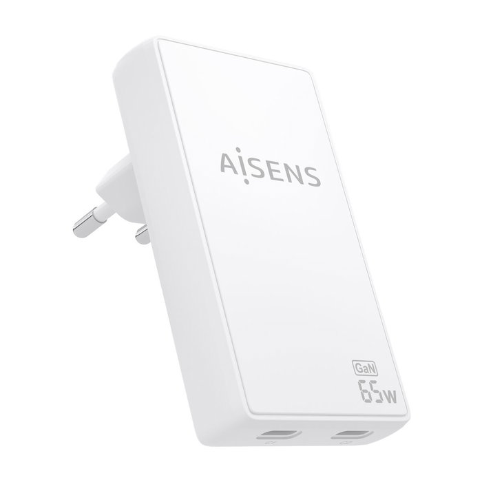 Chargeur mural Aisens ASCH-65W2P077-W Blanc 65 W