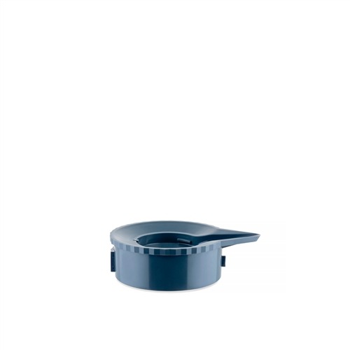 Alessi MDL12 G Jarre Thermo Isolante avec Intérieur en Verre, Design Plissé Gris par Michele De Lucchi - Objet de Haute Performance et d'Élégance