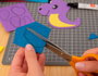 Innspiro Set de 5 feuilles de mousse EVA dorée avec paillettes 40x60 cm