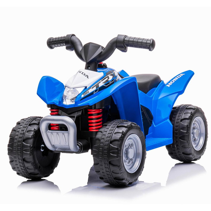 TACHAN - Quad Honda 6V pour enfants avec klaxon, phares avant et roues à suspension - Jeu éducatif multilingue - À partir de 18 mois TACHAN - Quad Honda 6V pour enfants avec klaxon, phares avant et roues à suspension - Jeu éducatif multilingue - À partir de 18 mois