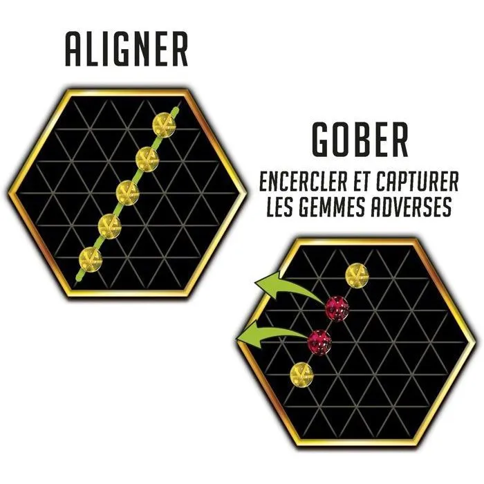 Lansay - Jeu de société stratégique familial J'EMME, à partir de 8 ans, 2 à 6 joueurs, 20 min de jeu, alignement et protection de gemmes Lansay - Jeu de société stratégique familial J'EMME, à partir de 8 ans, 2 à 6 joueurs, 20 min de jeu, alignement et protection de gemmes