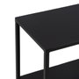 BigBuy Home Meuble d'Entrée Noir Naturel 122,5 x 22,5 x 75 cm