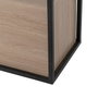BigBuy Home Meuble d'Entrée Noir Naturel 122,5 x 22,5 x 75 cm