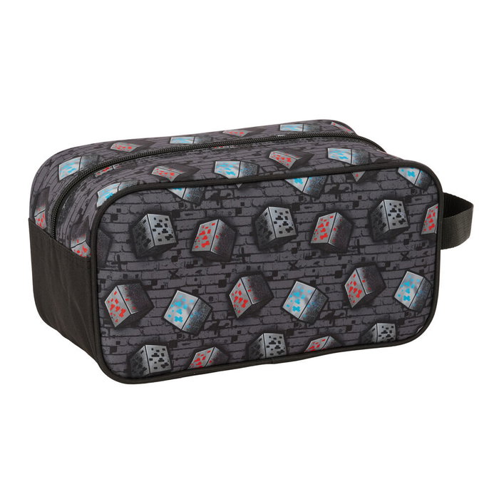 SAFTA Zapatillero Graffiti Minecraft pour chaussures - Organisateur mural, dimensions 29x15x14 cm avec poignée latérale