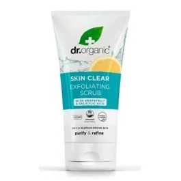 Dr. Organic Skin Clear Exfoliant Facial 150Ml - Gommage pour Peau Grasse